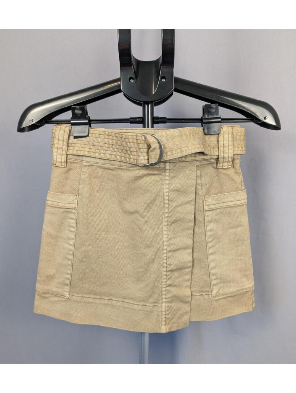 Rails Deanna Mini Skirt Brown Olive XS NWT Belted Cargo Pockets $158 Retail